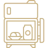 Mini fridge icon
