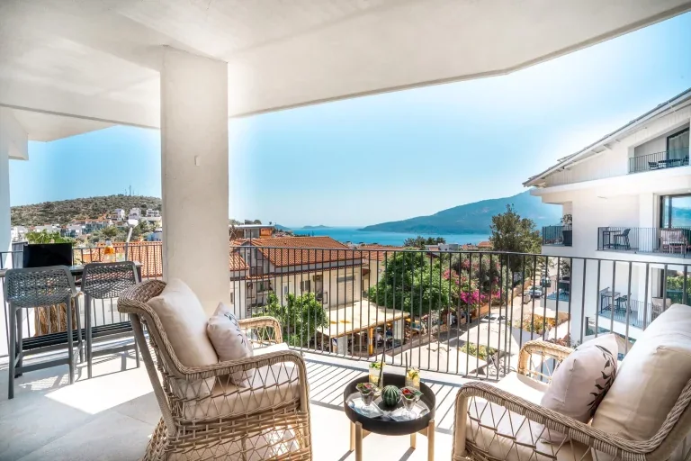 Superior Double w. Sea View - Payava Hotel Kalkan (photo 11)
